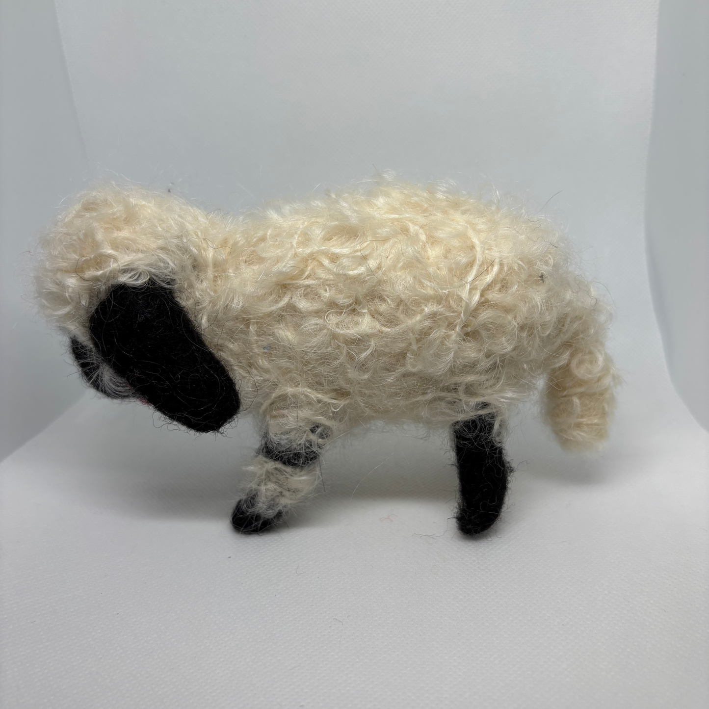 Handmade Felt Sheep Figurine