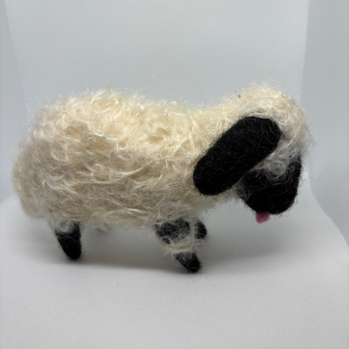 Handmade Felt Sheep Figurine