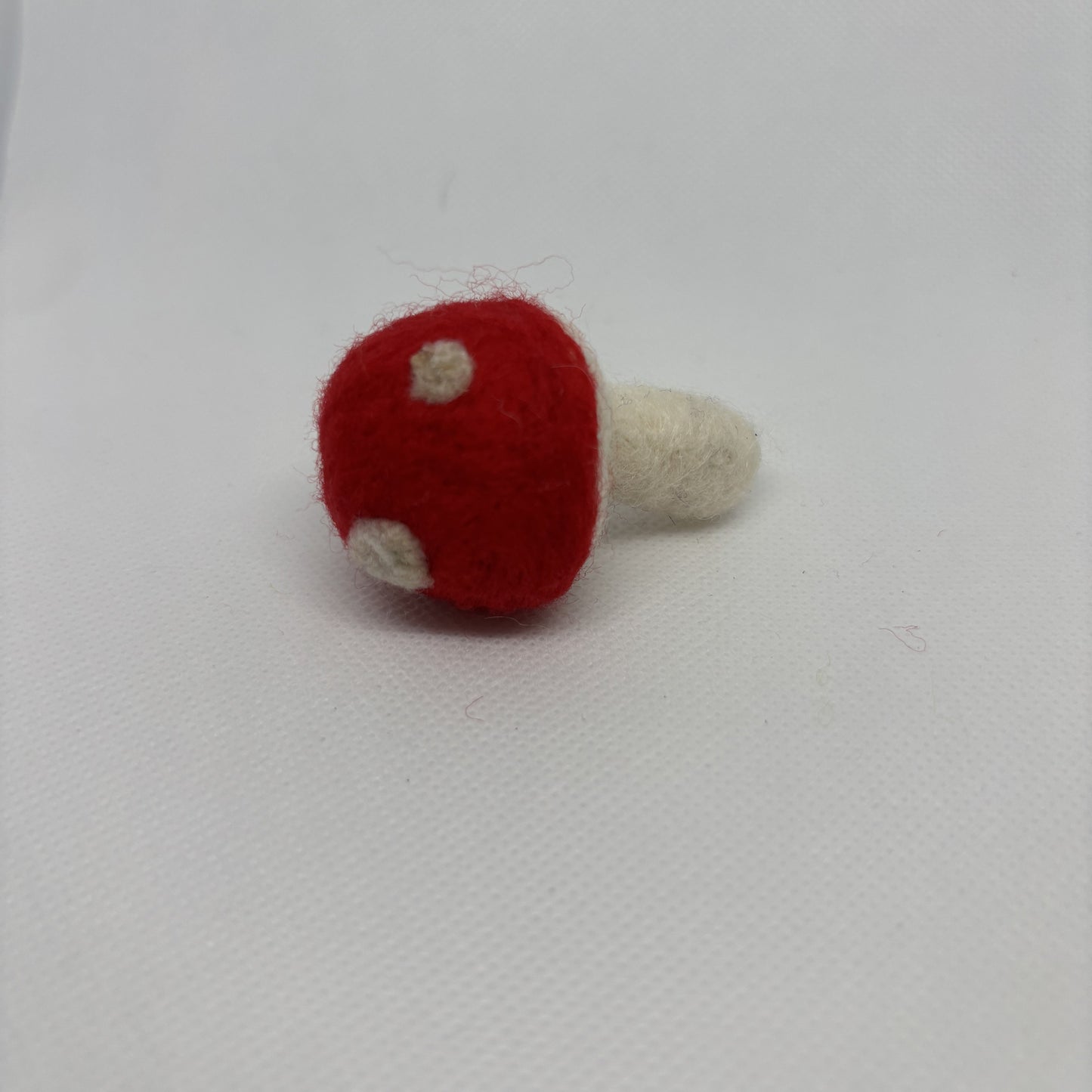 Handmade Felt Mushroom Figurine