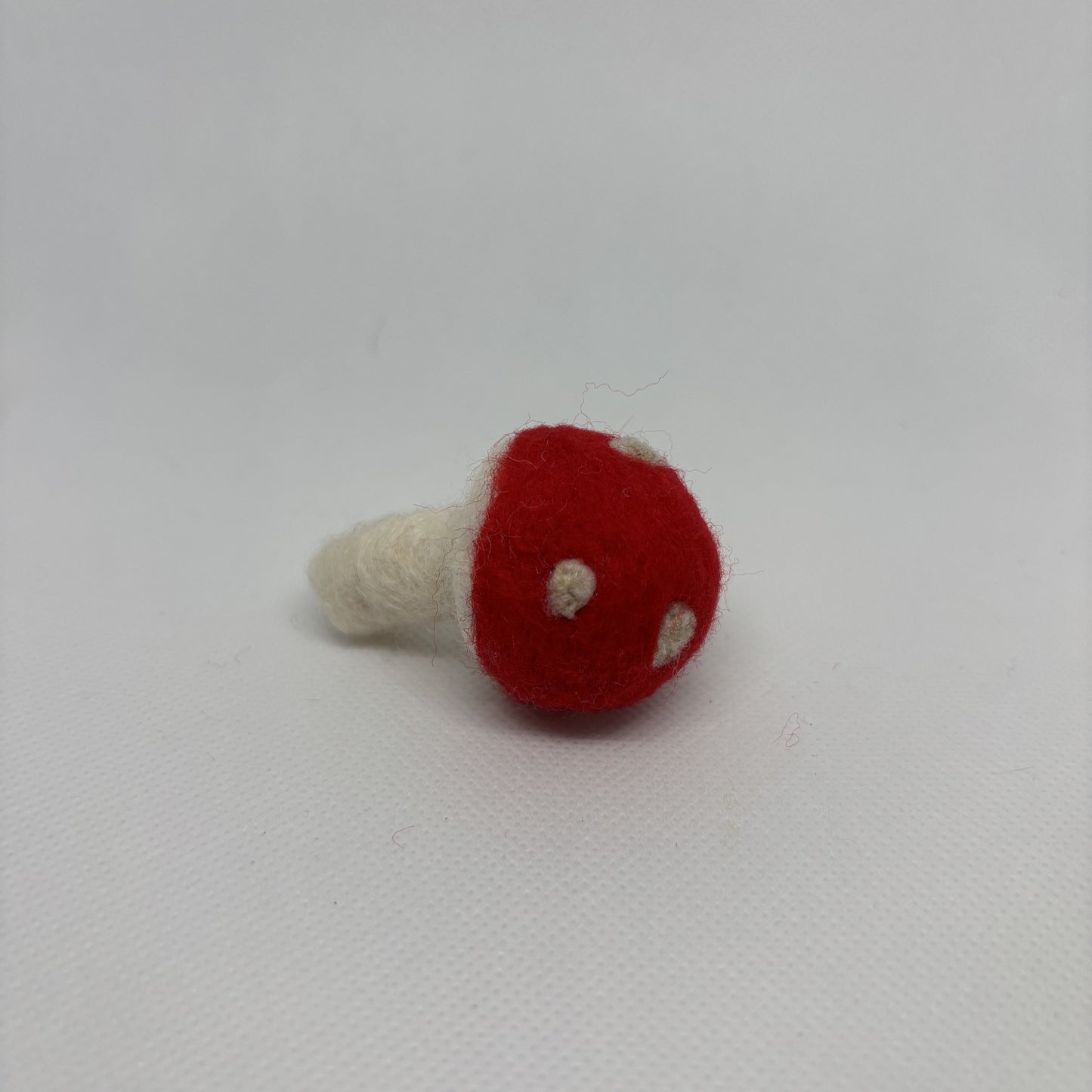 Handmade Felt Mushroom Figurine