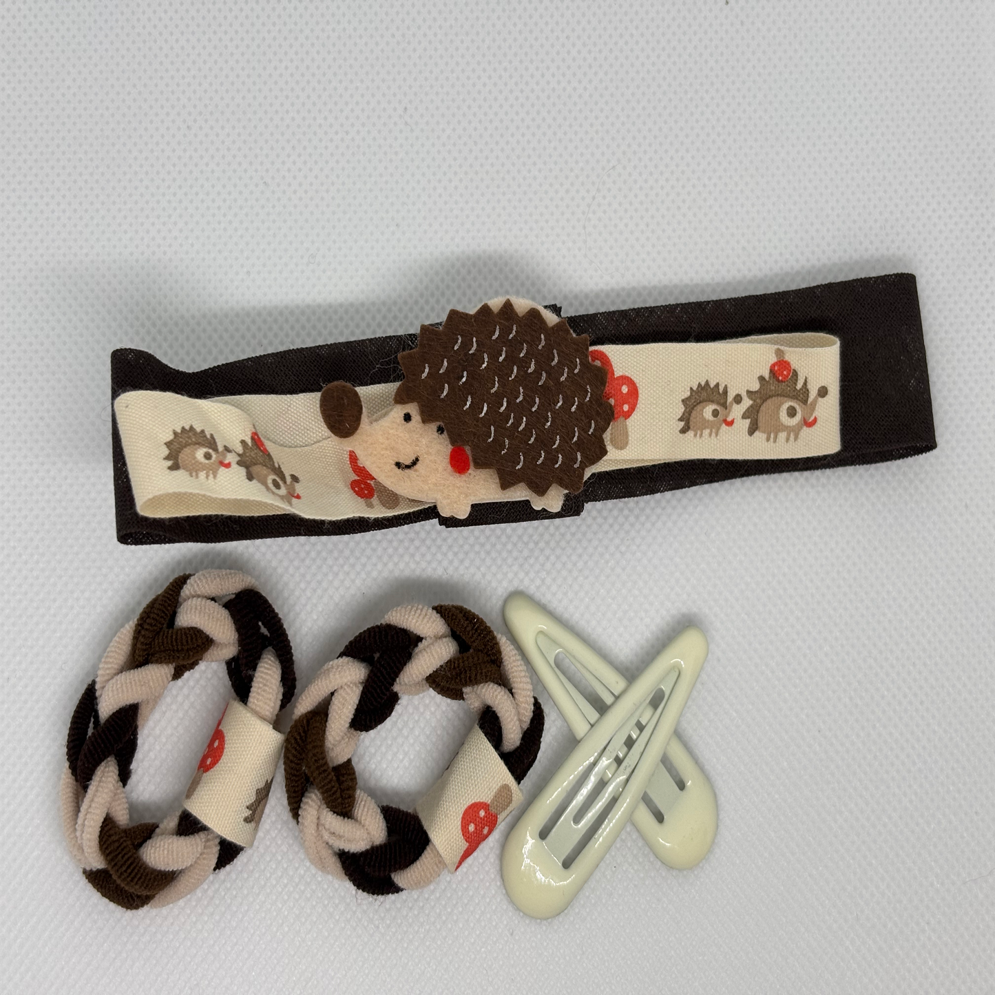 Adorable Hedgehog Hair Accessories Set