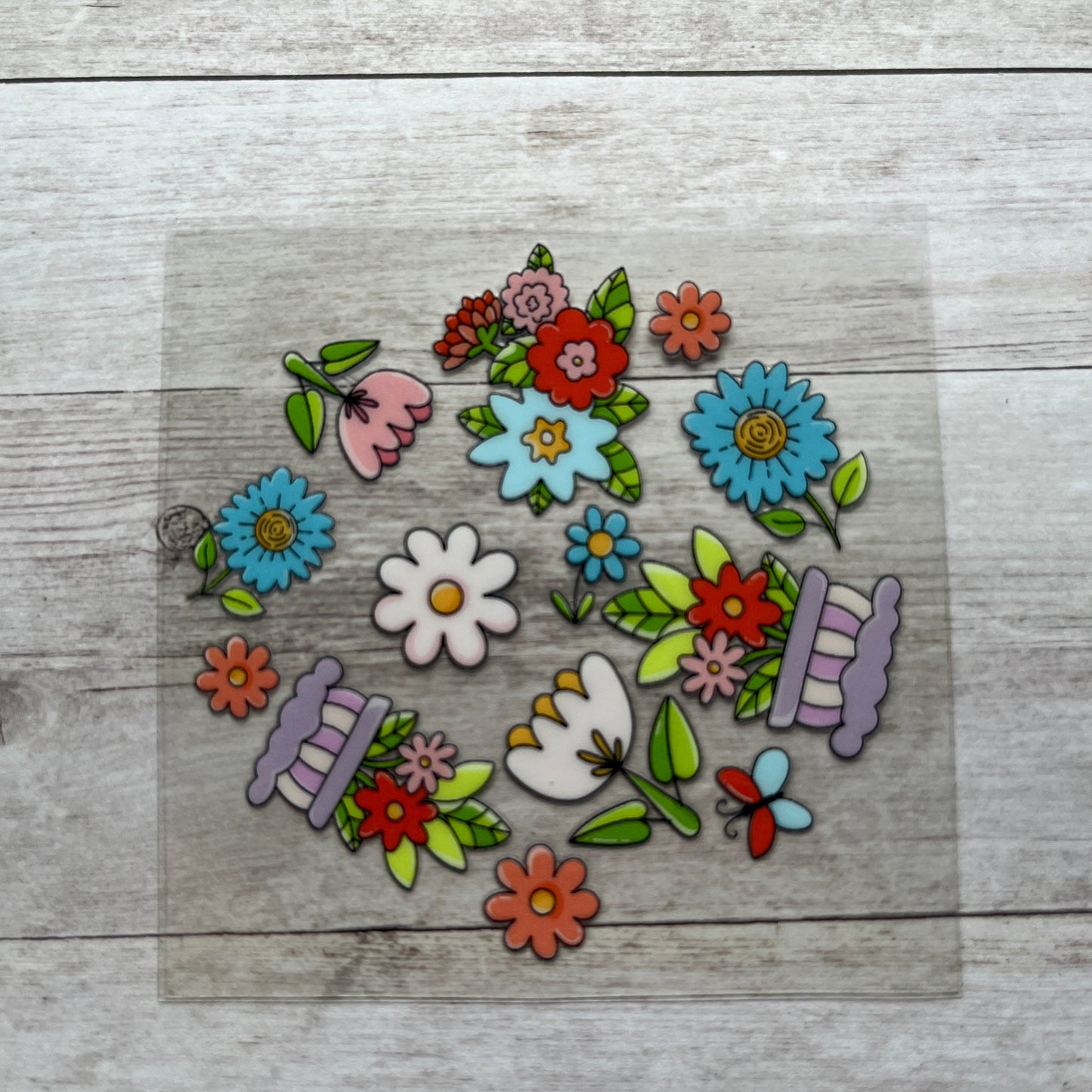 Floral Delight Lid Decal