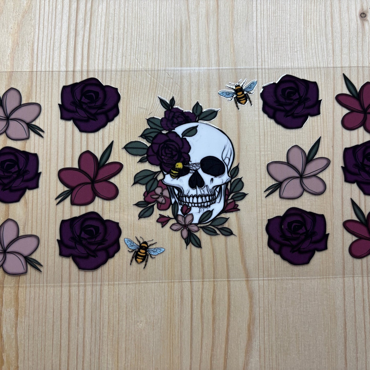 Rosy Floral Skull
