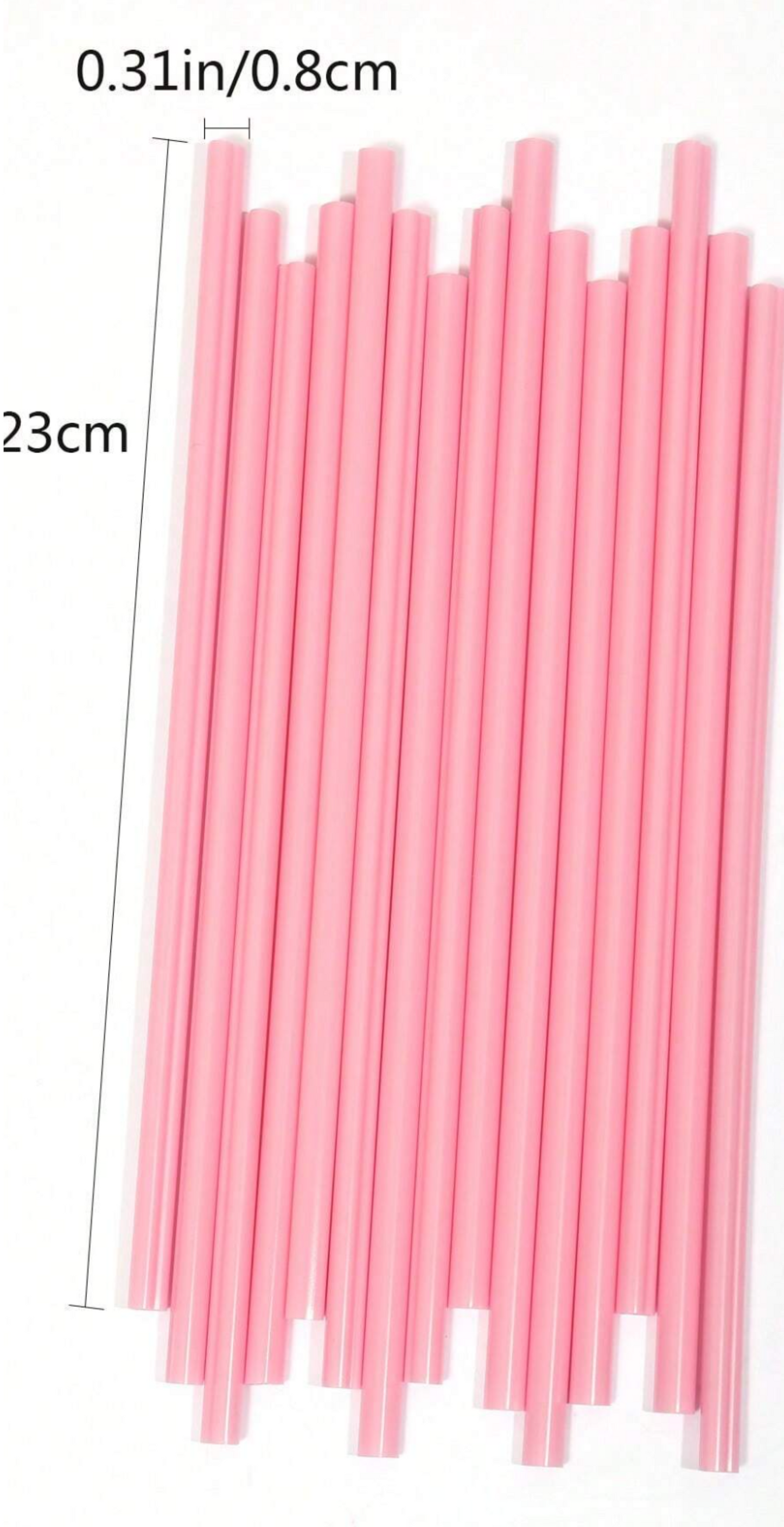 Pink Heart-Shaped Straw