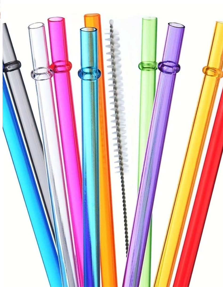 Colourful Translucent Straws