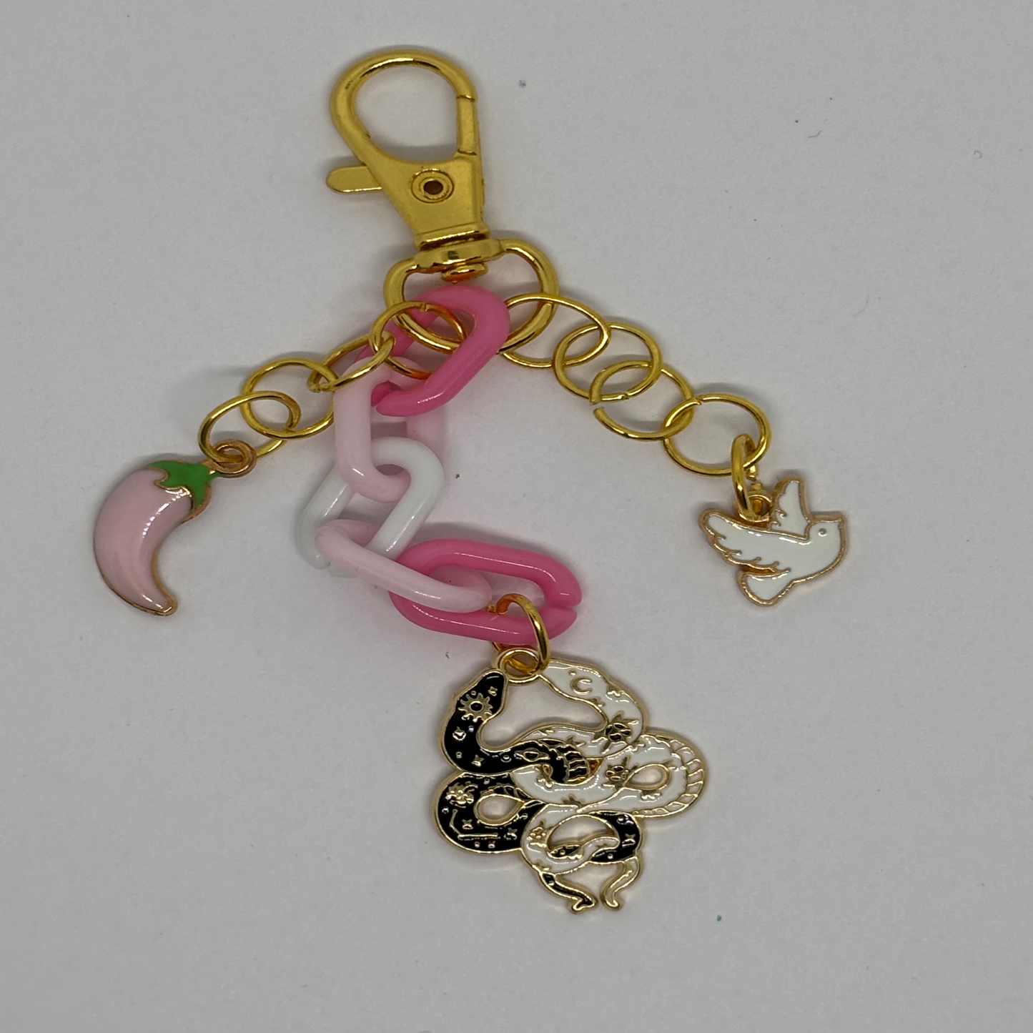 Sassy Serpent Keychain