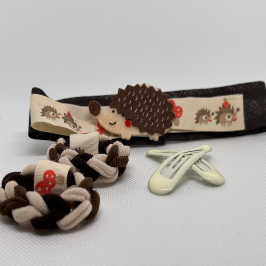 Adorable Hedgehog Hair Accessories Set