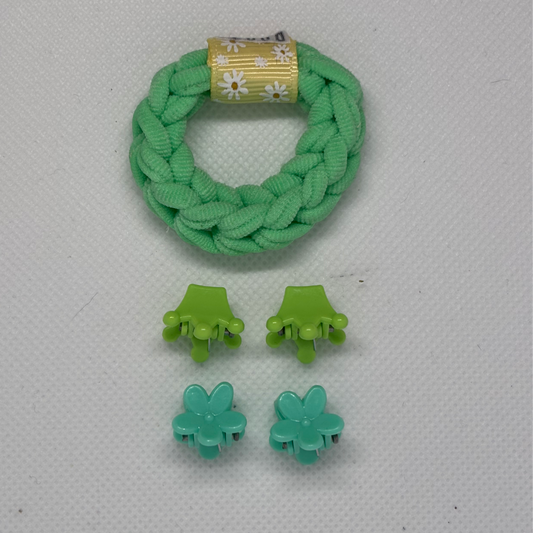 Fresh Greenery Hair Accessories Set