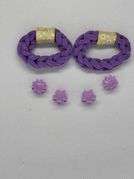 Lavender Blossom Hair Accessories Set