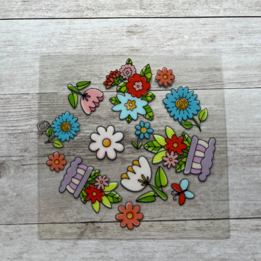 Floral Delight Lid Decal