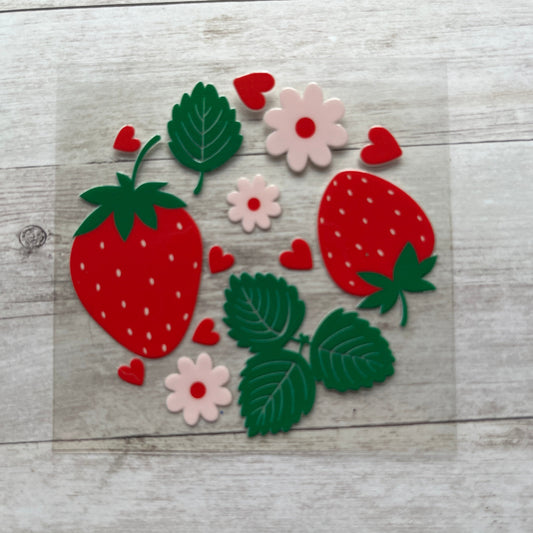 Sweetheart Strawberry Lid Decal