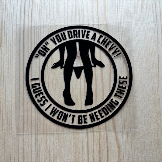 Oh! You drive…