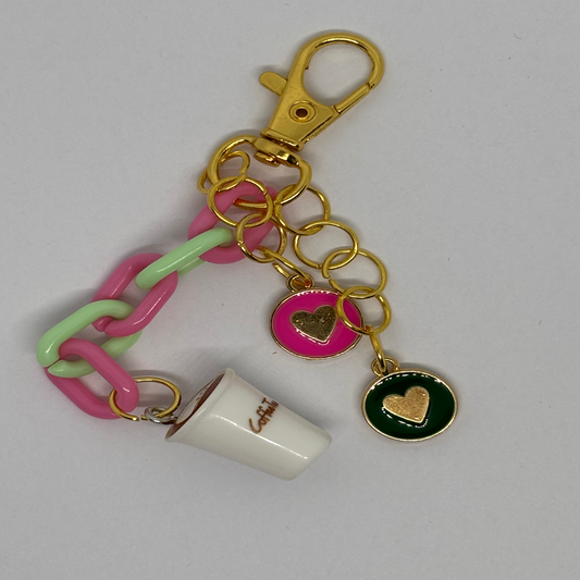 Heartfelt Coffee Keychain